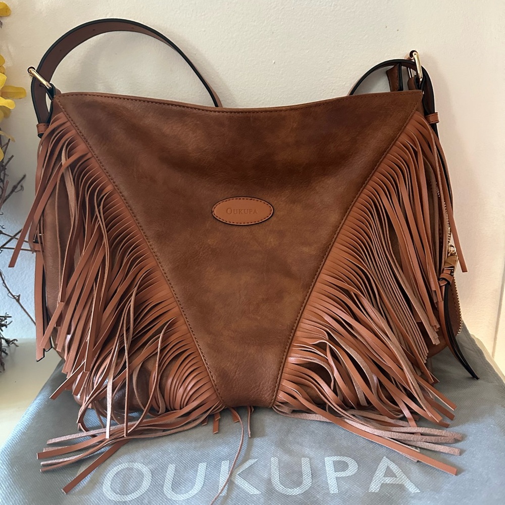 Oukupa hobo fringe bag